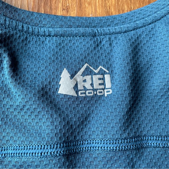 REI Long Sleeve Shirt Sun Protect Girls Large 14/16 Blue Top Active Hiking UPF - Picture 5 of 9